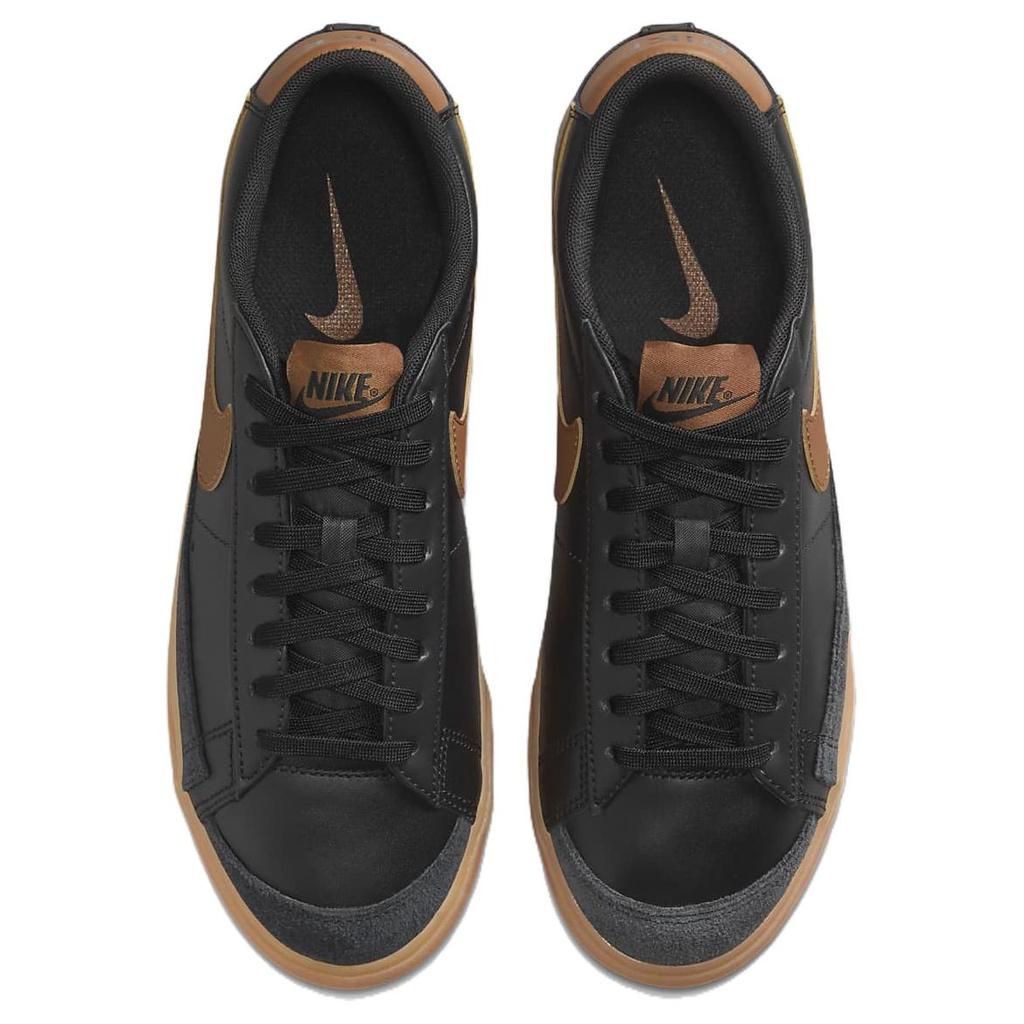 Nike Blazer Low Platform Classic Comfortable Slip Resistant Durable Low Top Skate Shoes Women sneaker Black DJ0292-003