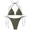 2 ks/sada Okouzlující set bez rukávů omyvatelný sexy triangle top tanga bikini
