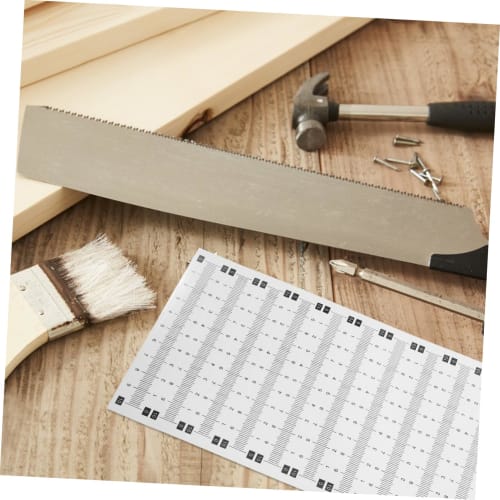 HIAKDOFT 20-Sheet Self-Adhesive Measuring Tape, Waterproof, Dustproof, Abrasion-Resistant, Removable, Stick-On Tape Measure Stickers for Woodworking,