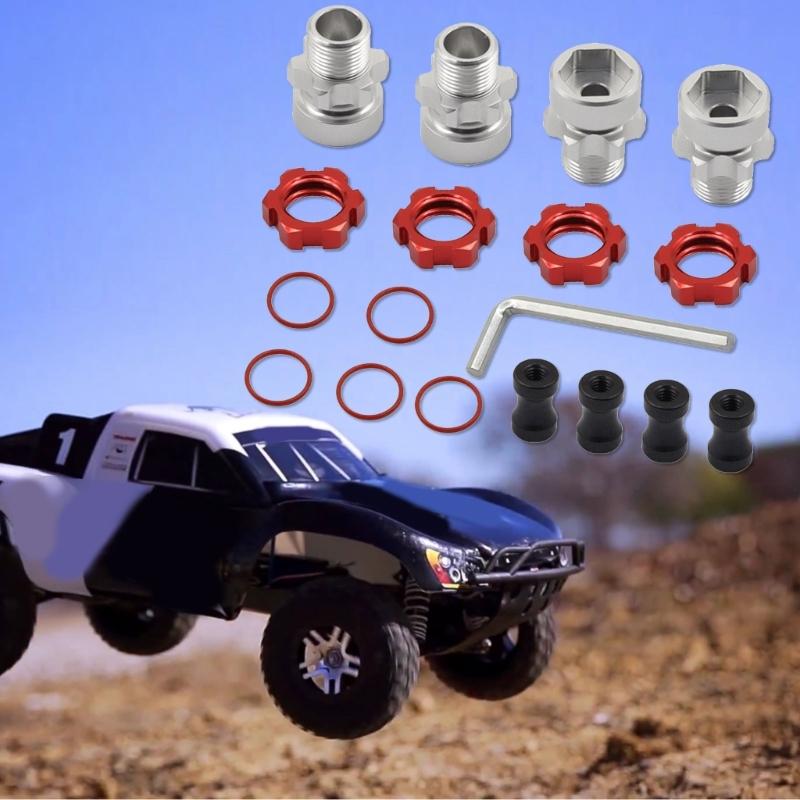 Simulated Car Metal Adapter Upgrades for 1/10 Remote Car for Truck Model Car Control Hub Upgrades 17mm Hub