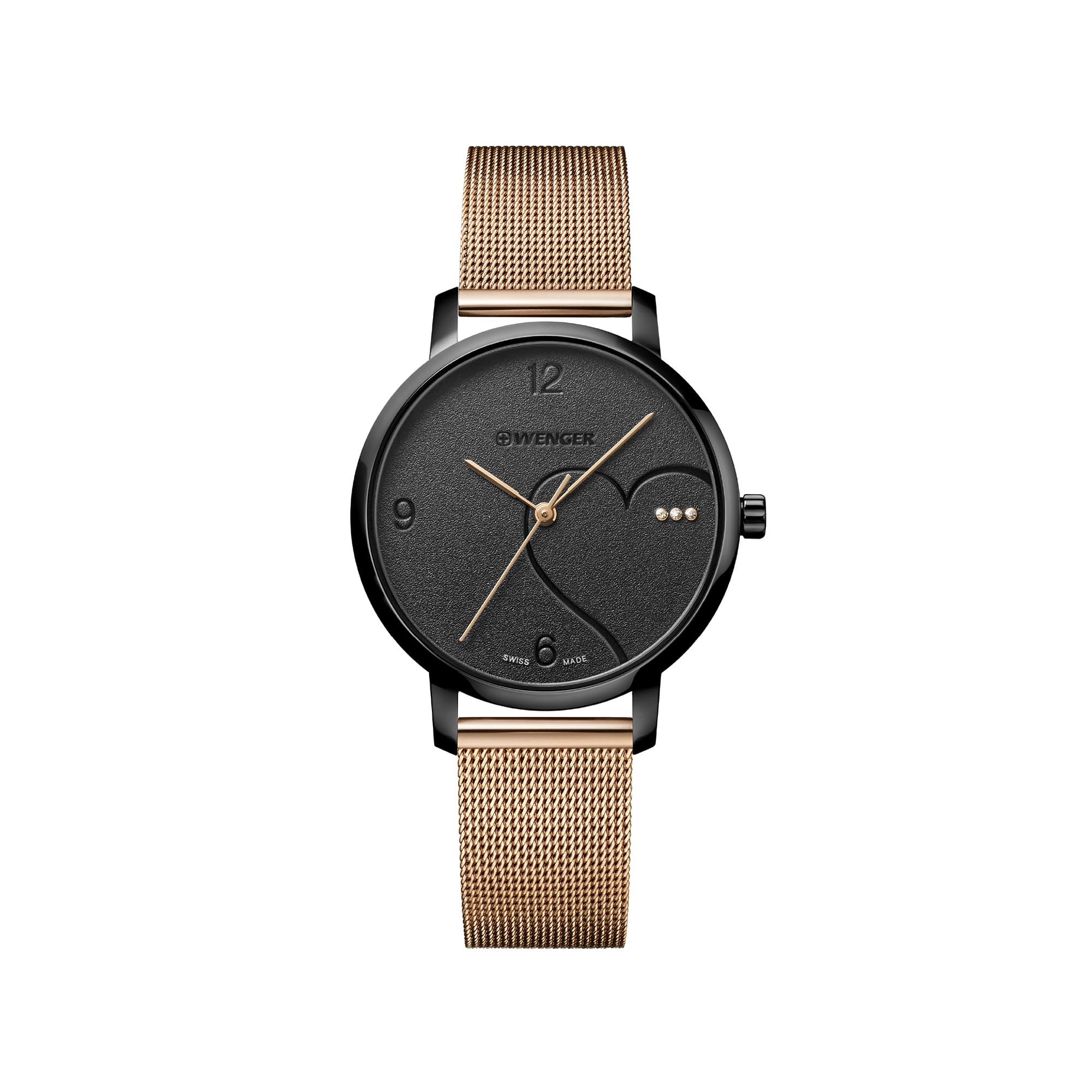 

WENGER URBAN METROPORITAN CHRONO 01.1743.114 quartz watch чорний