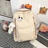 Large Women's Cute Japanese Style Backpack, Korean-Inspired, Versatile for Middle School Students