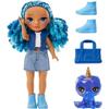 Rainbow high littles - poupée 15cm + animal de compagnie - bleu - dès 4ans