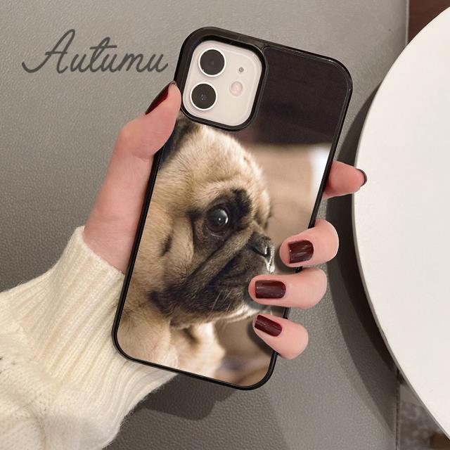 CUTE PUPPY PUG DOG MOPS Phone Case for iPhone 17 Air 15 16 11 12 13 14 Pro Max Plus coque Fundas Shell