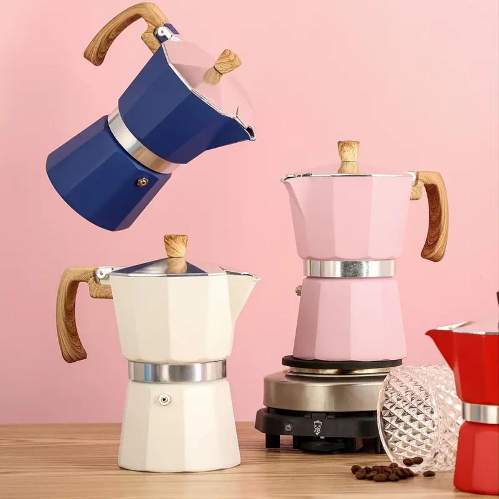 Octagonal Espresso Maker Pot 150ml/300ml Brewing Coffee Pot Coffee Percolator  Italian Coffee