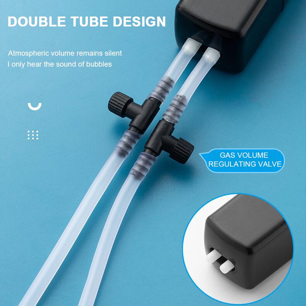 Fish Tank Oxygen Pump USB Aquarium Oxygen Air Pump Fish Tank Silent Air Compressor Aerator Portable Fish Tank Accessories