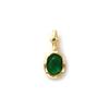 1 Piece Brass & Cubic Zirconia Birthstone Charms 14K Gold Plated Oval Pendant For DIY Necklace Earring Jewelry Making 18mm X 8mm