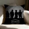 M-morat Band Pillow Case Pillowcase, Double-sided Printed, Sofa Cushion, Bedroom Headboard Pillow