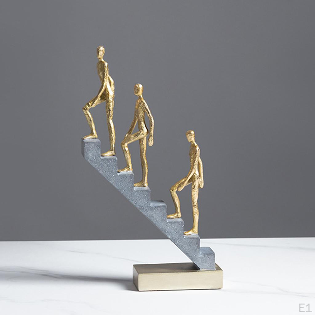 Up Stairs Thinker Sculpture Modern Thinking People Figurine Statue Decorative Home Shelf Decor
