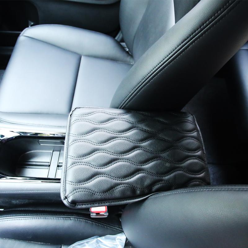 Leather Car Armrest Pad Cover Center Console Auto Armrests Box Protection Cushion Hand Supports for Tesla Model 3 for Honda