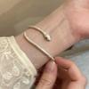 Silver Snake Winding Bracelet Women's Summer Niche Exquisite Bracelet Design Sense Individual Cold Wind Jewelry Irregular Design