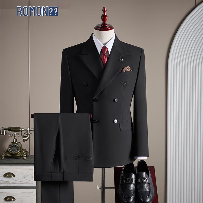 Romon Men s Business Classic 3-Piece Suit Set 2XL