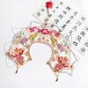 Kids Girl Goldfish Embroidered Beaded Tassels Detachable Collar Traditional Chinese Shawl Capelet Skirt Dress Decoration