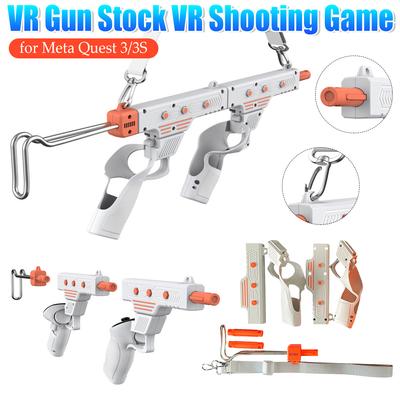 VR Gun Stock Gunstock Rifle Adapter Controller Grips Extension Handle Retrofitting Shooter Game Accessories for Quest 3/3S