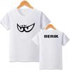 BERIK Completo da Ciclismo Occhio Grande, Abbigliamento da Moto, Tuta da Moto, T-shirt Estiva a Maniche Corte Eye Track da Uomo e Donna
