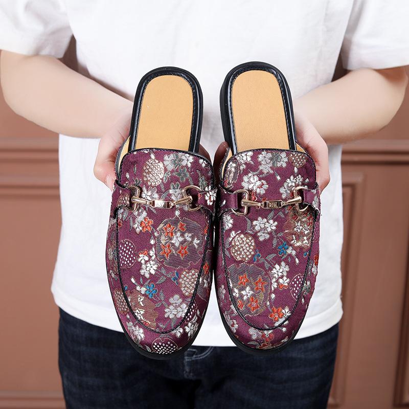 Fashion Summer 2024 Half Slippers for Men Trendy Men's Flat Bottom Casual Shoes Soft Sole Loafers Man Sneakers Zapatos De Hombre Size 49