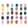 Set of 100 Assorted Color Craft Beads 10mm Disco Ball Clay Bead Jewelry Supplies