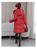 Women's Mid-Length Winter Padded Cotton Coat - Fashionable Slimming Thick Outerwear Jacket (2025)