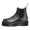 Dr. Martens 2976 Leather Fashion Print Short Chelsea Boots Unisex Boots Black Gray 27692001