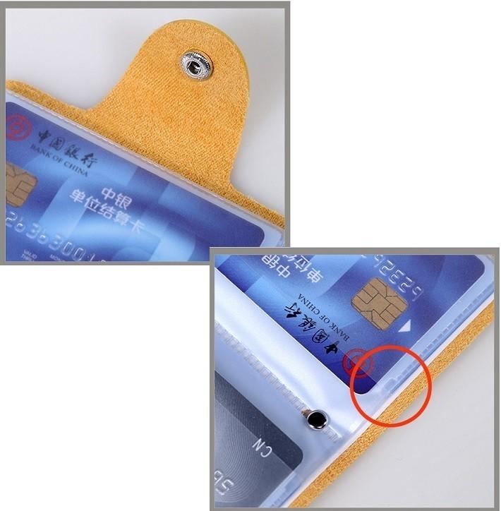 Timelessly Designed Multi-color Pu Leather Pocket Business Id Credit Card Wallet
