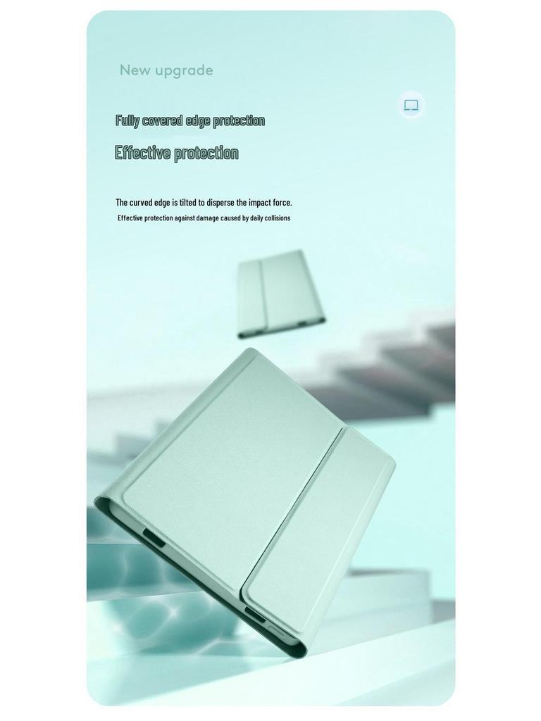 Xiaomi 7 Tablet-Hülle mit Tastatur: Magnetisches Leder, Stille Silikonhülle für Redmi 5/6 Pro