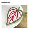 Absorbent Hand Towel Soft Double-Layer, Thickened Leaf Style Hanging Cloth Speed Dry Handkerchief