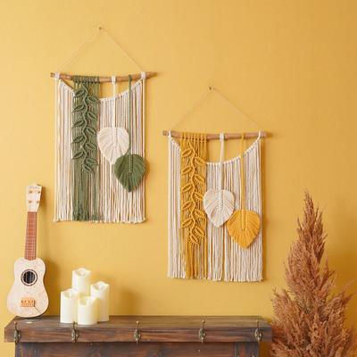 Arazzo da parete in macramè, decorazione da parete, boho bohémien, tessuto, decorazione per la casa, fatto a mano, soggiorno, appartamento, dormitorio, arazzi