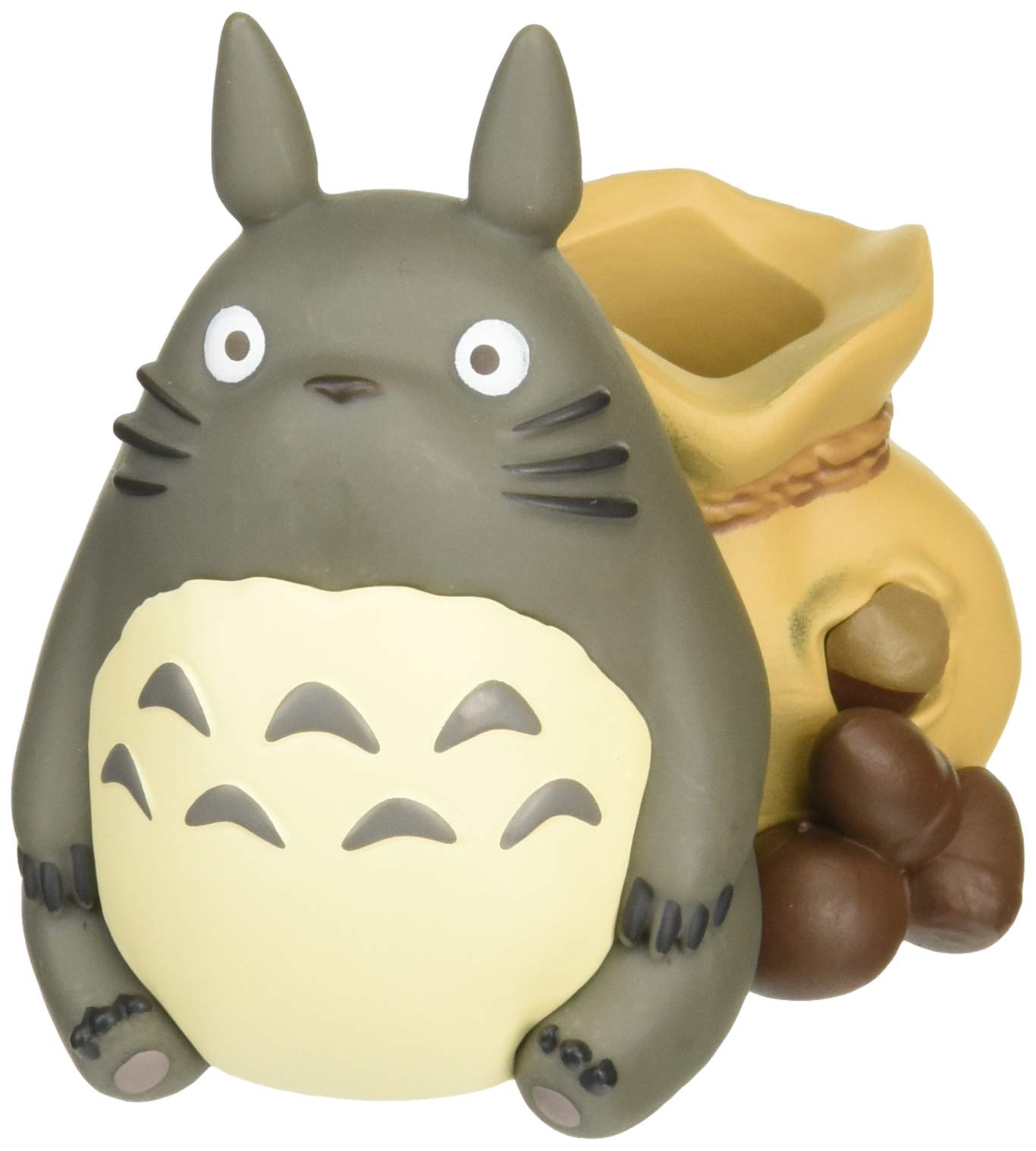 Ensky My Neighbor Totoro Stamp Large H75 x W66 x Made of PVC Holder, Totoro, Approx. D80mm, серый
