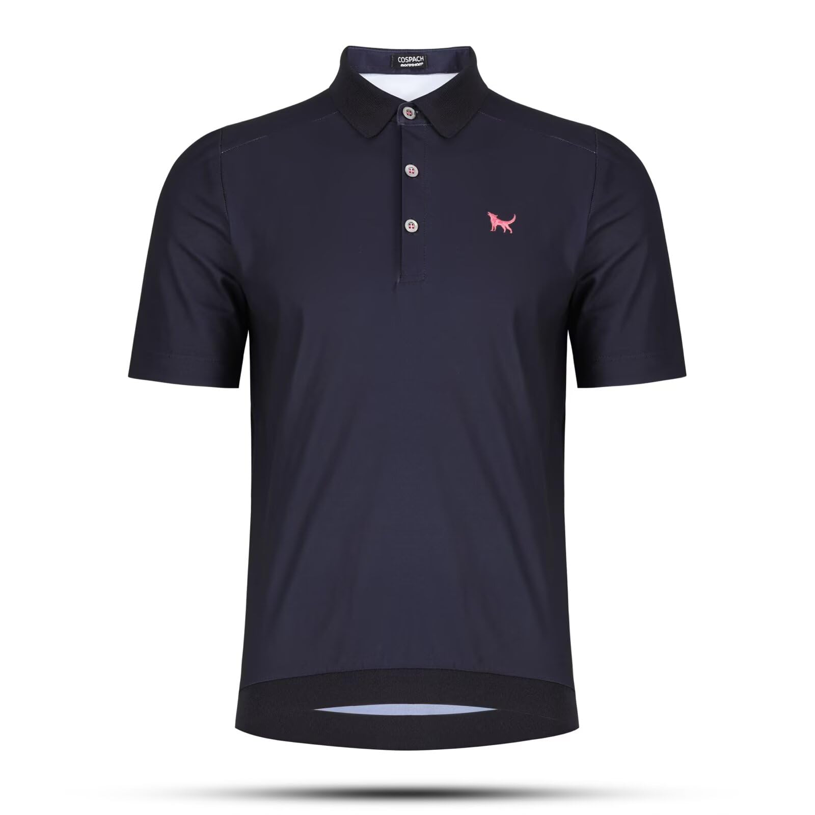 

Велополо Morethan x Cospach для города, с коротким рукавом, с воротником, идеально для улицы, стильное темно-синее, размер 3XL