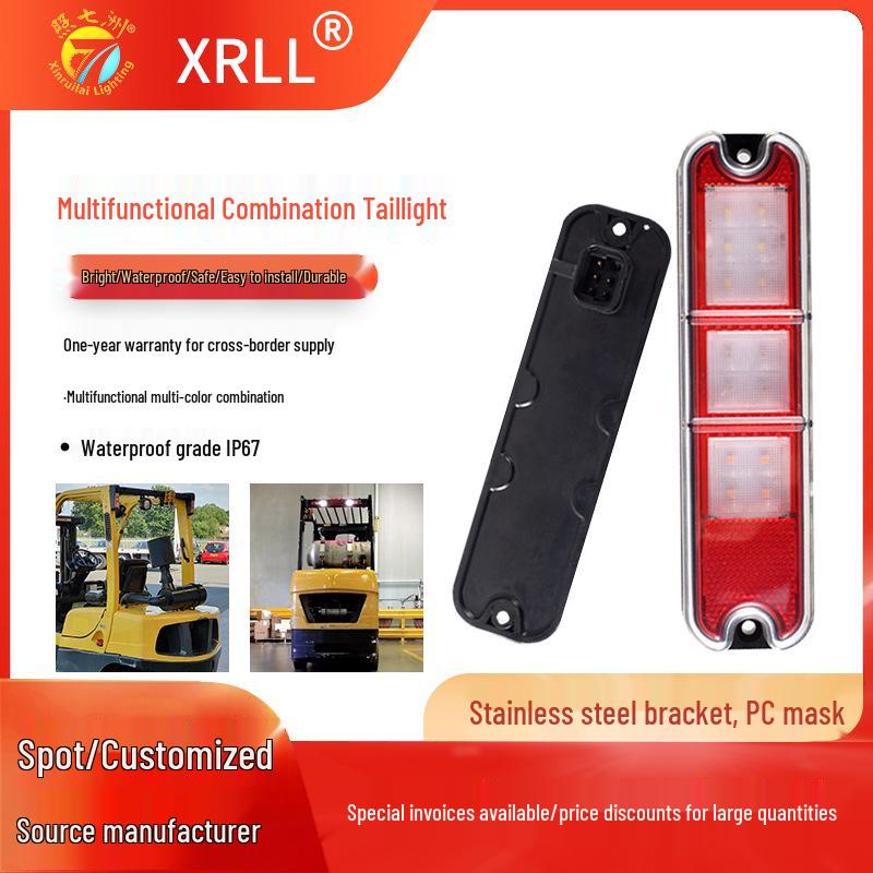 

Rectangular LED Taillight for Forklift - Waterproof Truck Safety & Turn Signal Light