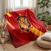 Spain National Football Team Theme Blanket Soft Flannel Fleece Blanket Warm Lightweight Throw Blanket for Home Sofa Bed