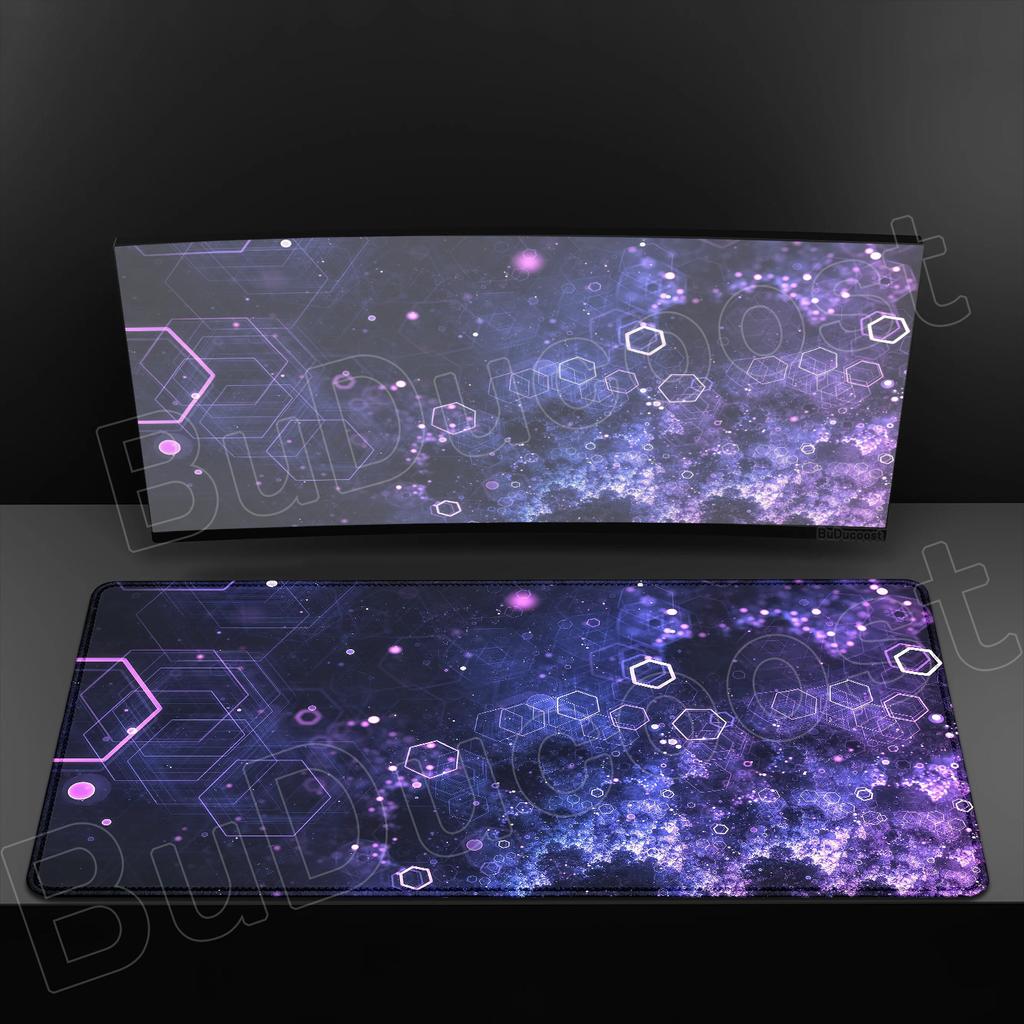 Cool XXL Rubber Large Mousepad Hexagon Geometric Art Game Mouse Pad for Game Laptop Table Decoration Office Non-slip Deskmat Rug