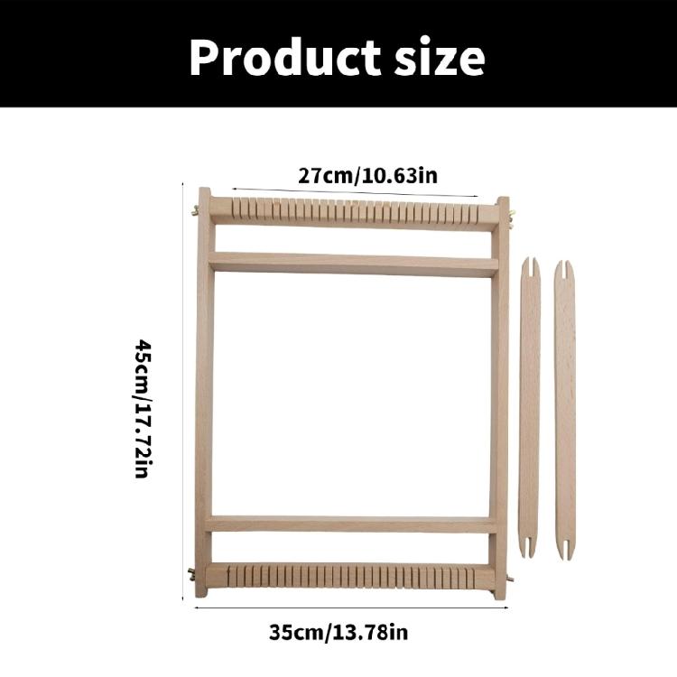 Webstuhl Gewebter Wandteppich Gewebter Abnehmbarer Strickwebstuhl Strickzubehör Handwerksbedarf für Erwachsene