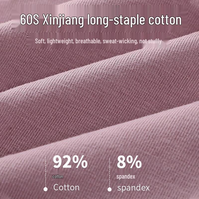 FitonTon Women's High Waist Cotton Antibacterial Briefs (3-Pack)