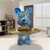 29cm Graffiti-Bär Figur Heimdekoration Tierstatue Schlüsselaufbewahrung Regal Moderne Raumskulptur Tischdekoration Abstraktes Ornament