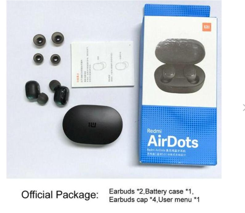 Per Xiaomi Redmi AirDots 5.0 TWS BT 5.0 Auricolare MI True Wireless Earbuds  Basic 2 Gaming Mode Collegamento automatico Controllo AI acquista in modo  economico — spedizione gratuita, recensioni reali con foto — Joom