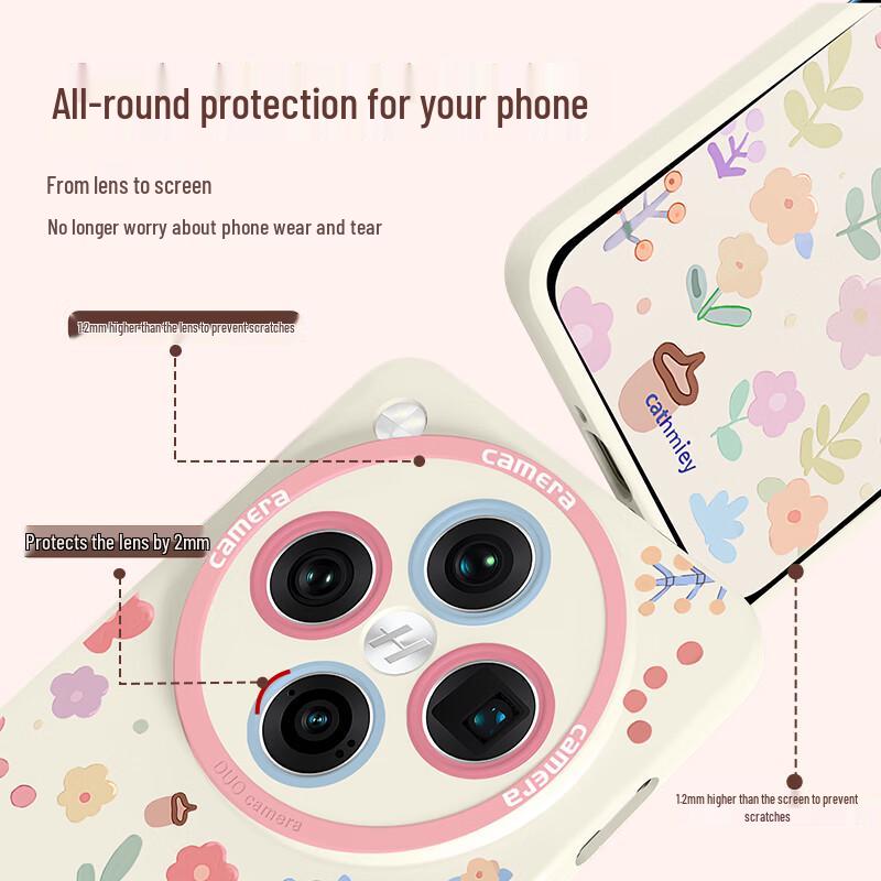 OPPO Find X Serie Nationaler Trend Anti-Fall Silikon Handyhülle mit Lanyard