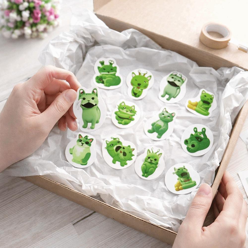 500Pcs Alien Cat Stickers Quirky Style Quirky Decals Decals Funny Stickers  DIY Projects