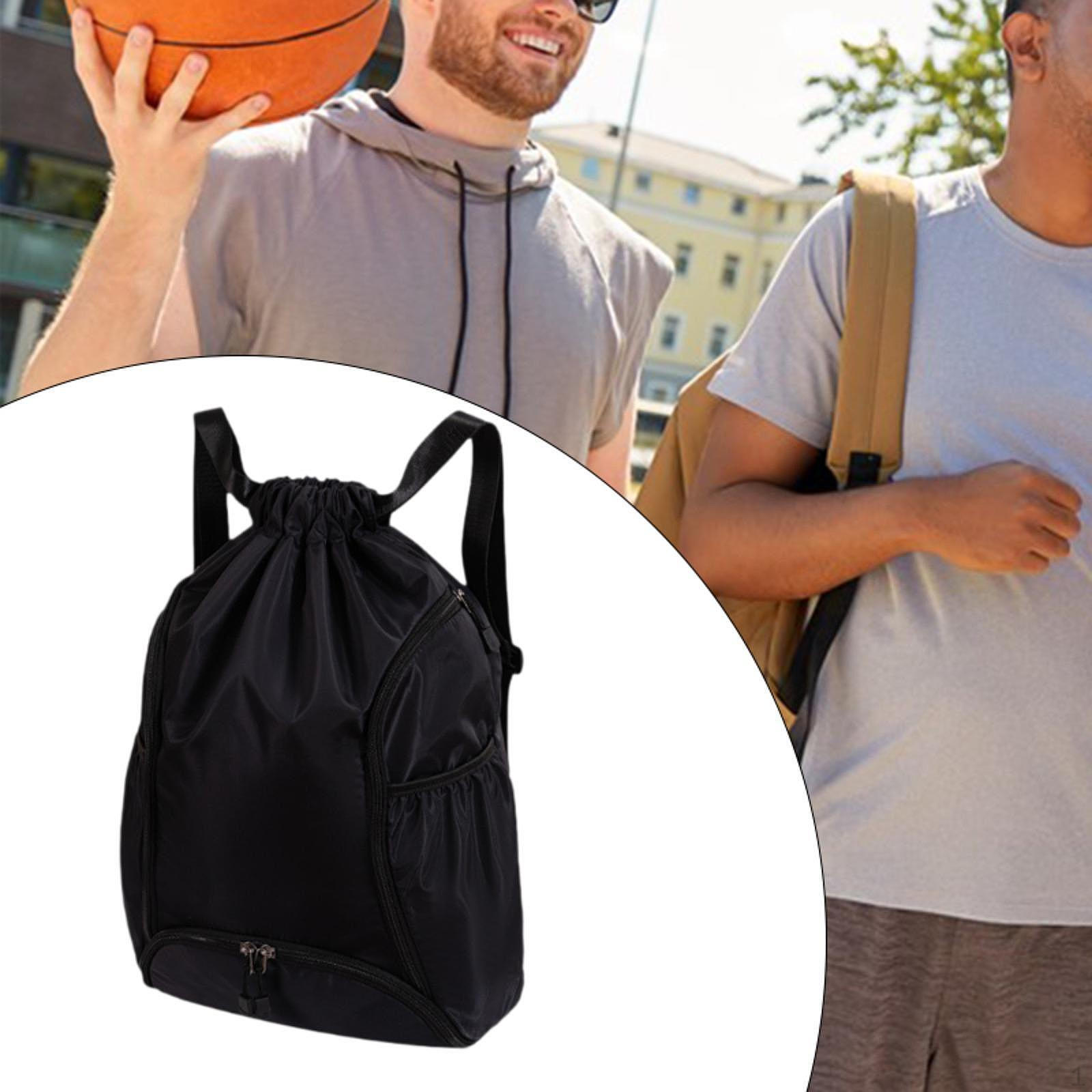 

Рюкзак для баскетбола, спортивная сумка, дышащая, водонепроницаемая, удобная, спортивное тренировочное оборудование чёрный