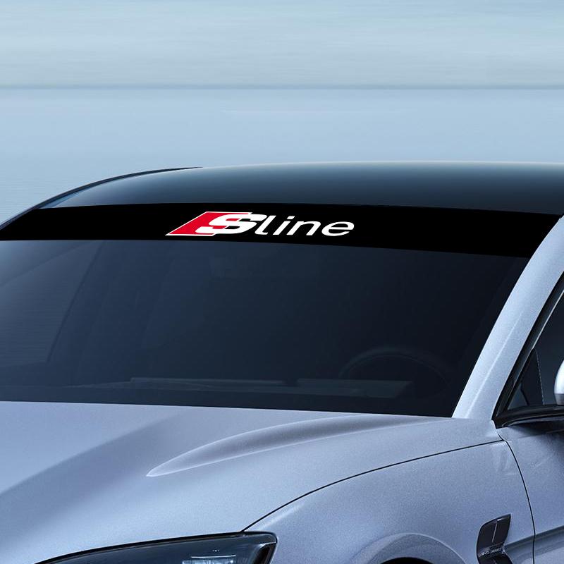 1 ks Samolepka na čelní sklo auta Módní sportovní nálepky Dekorační samolepka pro Audi A3 A4 B8 8P 8V A6 C7 A5 Q5 B7 B6 B9 QUTTRO RS Q3 Q7 S3 S4 S5 S6 S8