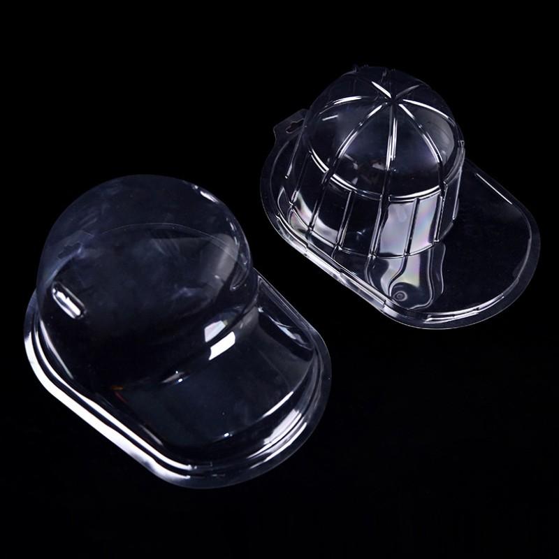 Dust Cover Storage Box Transparent Hat Cap Support Storage Box Stackable Anti-Deformation Storage Box For Closet Wardrobe Retail