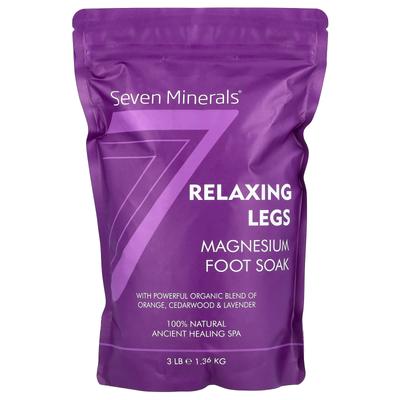 Relaksējošas kājas, magnija pēdu vanniņa, apelsīns, ciedra koks un lavanda, 3 lb (1,36 kg)