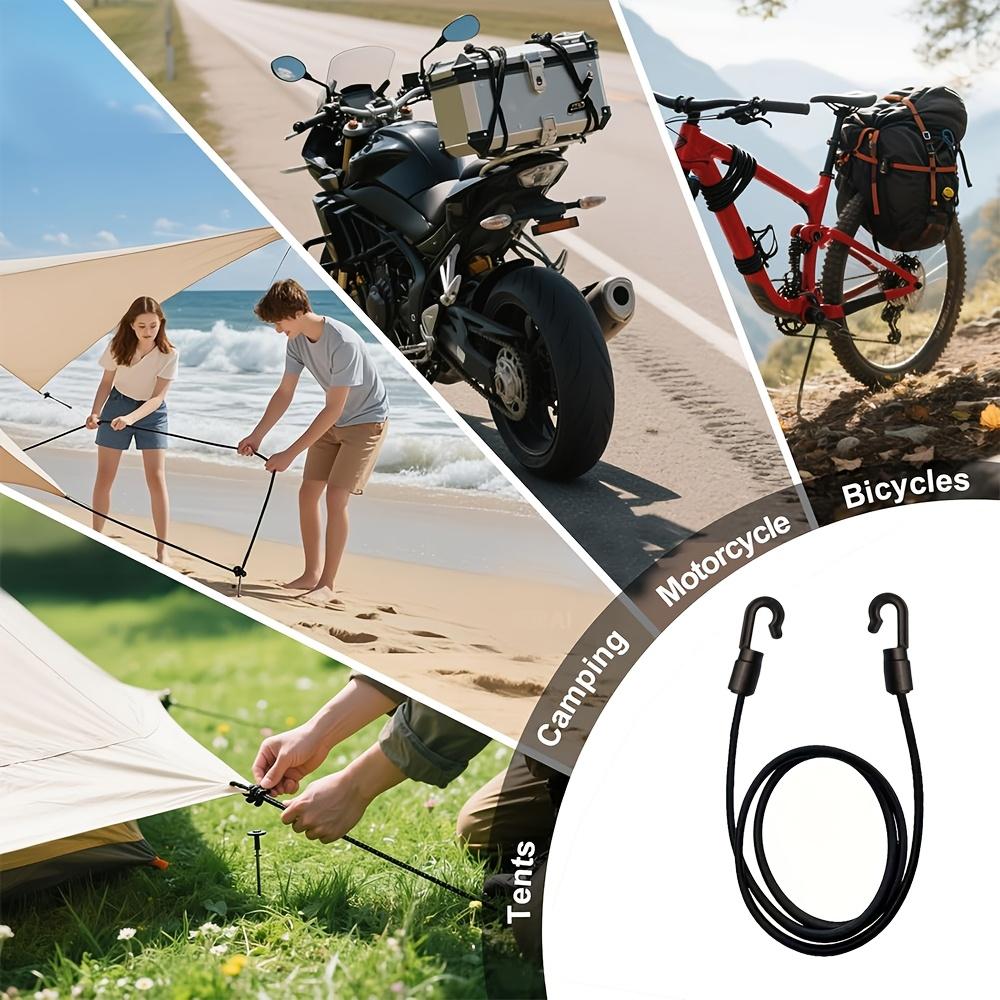 5 Stück 100 cm Länge Strapazierfähige Bungee-Seile mit Haken, Verstellbare Elastische Spanngurte, Langlebige Spannbänder für den Heimgebrauch