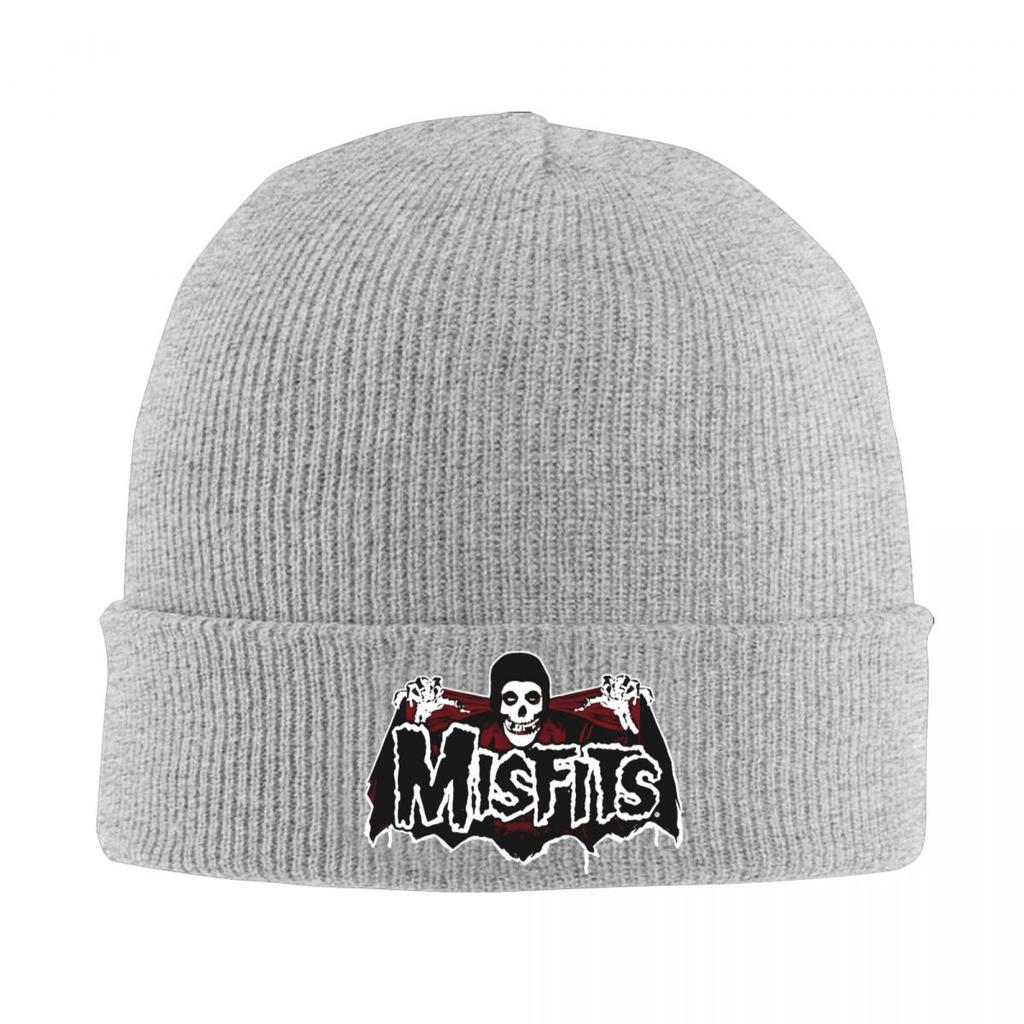 Misfits Skull Beanie Hats Bat Skull Skullies Beanies Gym Warm Unisex Adult Caps Autumn Custom Hip Hop Bonnet Hats Gift