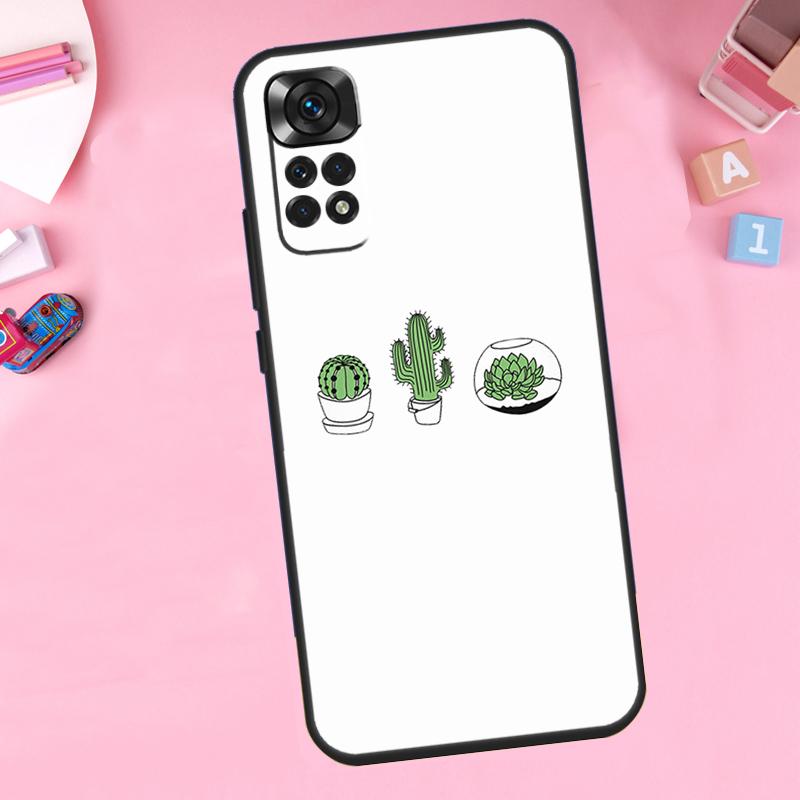 Kaktus-Sukkulente als Handyhülle für Xiaomi Redmi Note 13, 14, 9, 10, 11, 12, 15 Pro Plus, Redmi 15 C, 14 C, 10 C, 12 C, 13 C