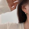 Minimalist Style Water Drop Earring Women  Temperament Compact Glossy Ear Stud Personality Party Earring Accessories