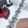 4.5cm Wide Two-tone Polyester Lace, Narrow Hollow Crocheted Lace Trim for Garment, Dress, Lingerie, Underwear, Bra, Sewing & Crafting