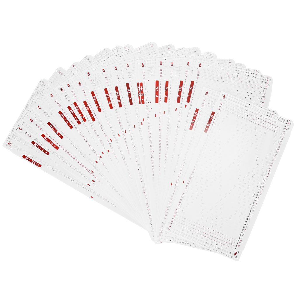 Punch Cards Practical Soft Durable Double Sided Printing Knitting Machine Pattern Card