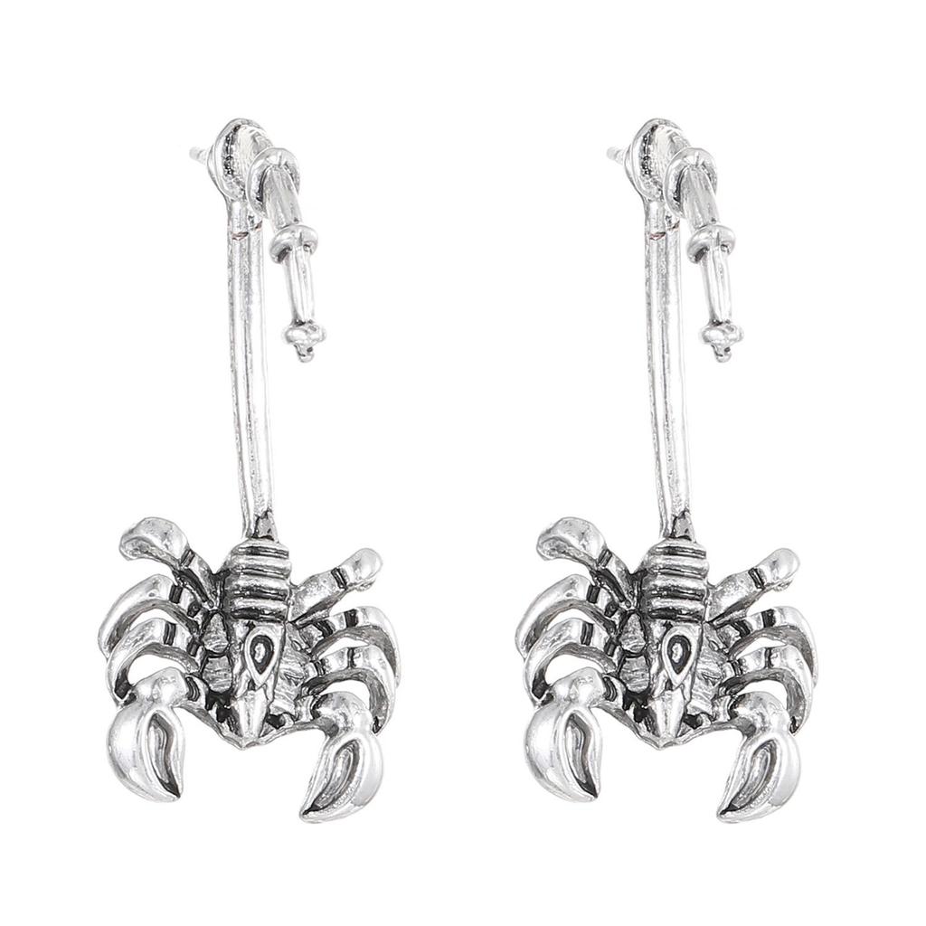 Retro Punk Scorpion Ear Studs & Armbands - Bold European & American Fashion Jewelry for Hot Girls