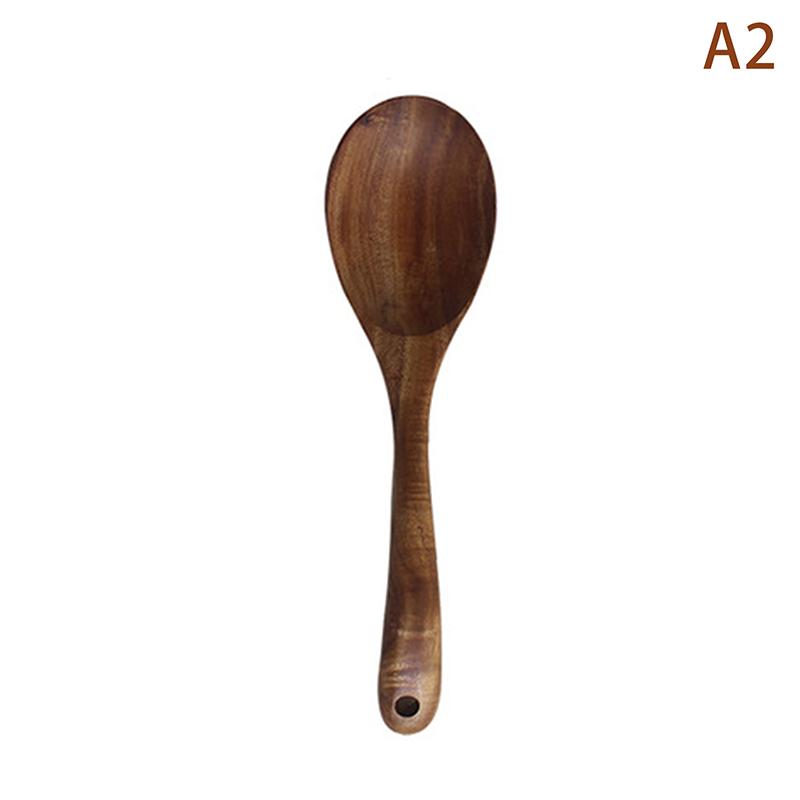 Drewniany Zestaw Sztućców Duża Łyżka Widelec Styl Japoński Długi Uchwyt Do Serwowania Łopatka do Sałatek Zastawa Stołowa Przybór Kuchenny Zestaw Zastawy Stołowej